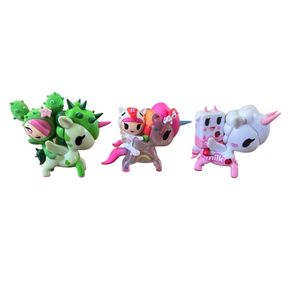 Lot Of 3 Tokidoki Unicorno Figures Vinyl Collectibles